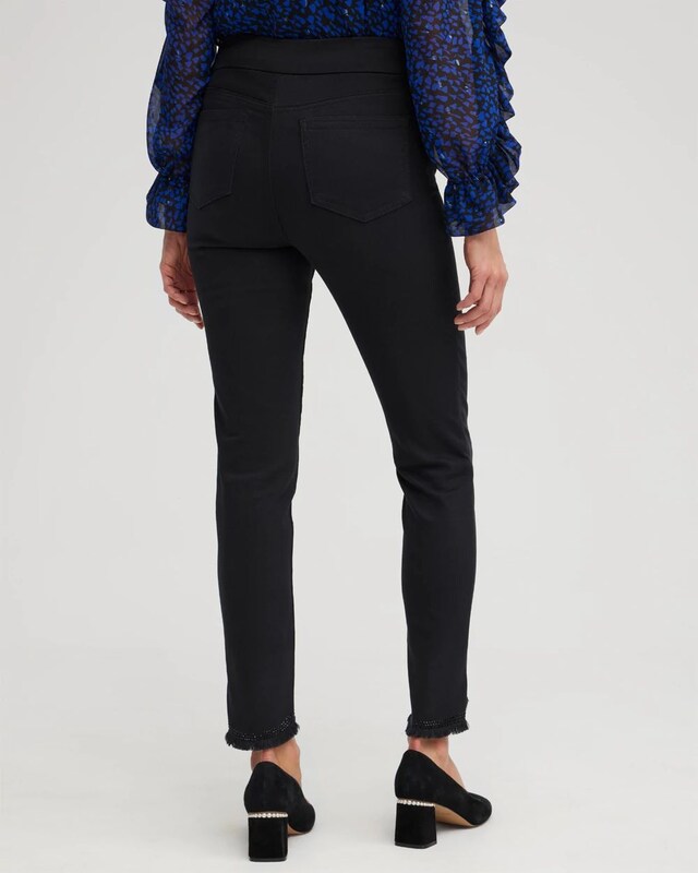 Embellished Tulip Hem Pull-on Jeggings - image 3
